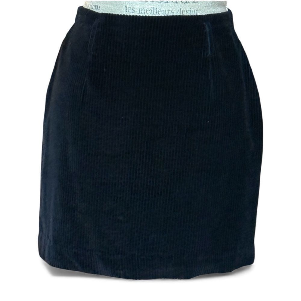 NWT Vintage 90’s EXP Jeans by Express Black Corduroy Mini Skirt Size 3/4
